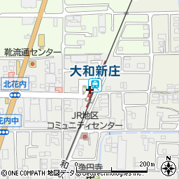 大和新庄駅周辺の地図