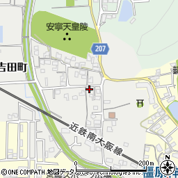 奈良県橿原市吉田町182周辺の地図
