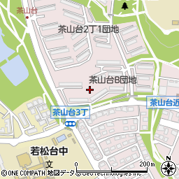 大阪府堺市南区茶山台2丁8周辺の地図