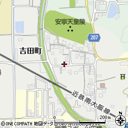 奈良県橿原市吉田町周辺の地図