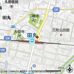 田丸駅前周辺の地図