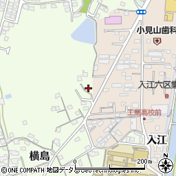 岡山県笠岡市横島300周辺の地図