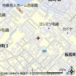 吉田房織物株式会社　本社周辺の地図