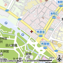 スピードカラー神宮店周辺の地図