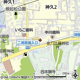 川口進学教室　神久校周辺の地図