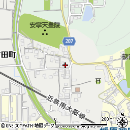 奈良県橿原市吉田町244周辺の地図