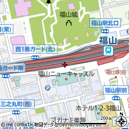 なか卯ＪＲ福山駅店周辺の地図