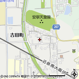 奈良県橿原市吉田町198周辺の地図