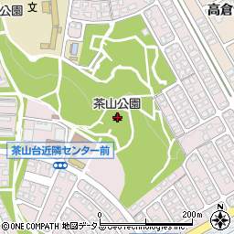 茶山公園周辺の地図