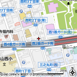 ＴＳパーキング西町駐車場周辺の地図