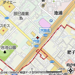ファミリーマート泉大津穴田店周辺の地図