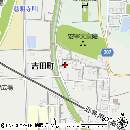 奈良県橿原市吉田町195周辺の地図
