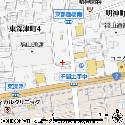 福山通運厚生棟周辺の地図