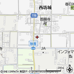 奈良県大和高田市西坊城1-4周辺の地図