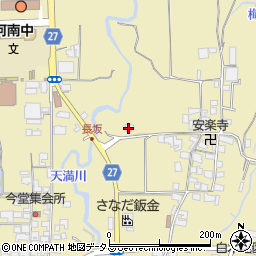 大阪府南河内郡河南町白木75周辺の地図