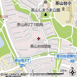 府公社茶山台Ｂ団地８－６棟周辺の地図