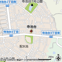寺池台保育園周辺の地図