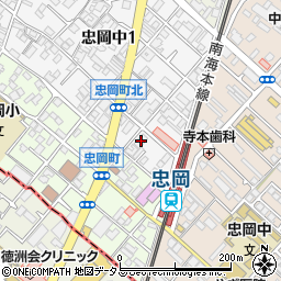 おそうじ本舗　泉大津店周辺の地図