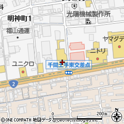 株式会社フタバ図書　ＴＳＵＴＡＹＡアルティ福山店文具部門周辺の地図