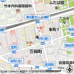 広島県福山市今町周辺の地図