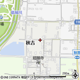 奈良県大和高田市秋吉周辺の地図