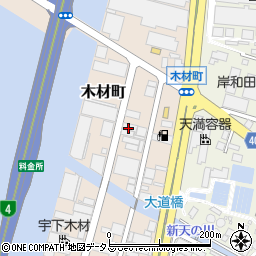 株式会社丸産業岸和田営業所周辺の地図