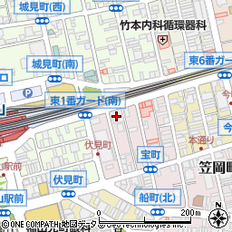日本電信電話福山支店新福山ビル周辺の地図