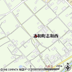 広島県東広島市志和町志和西周辺の地図