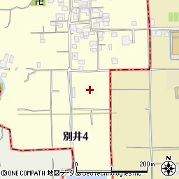 大阪府富田林市別井4丁目3周辺の地図