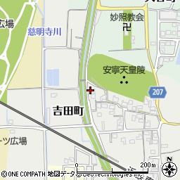 奈良県橿原市吉田町193周辺の地図