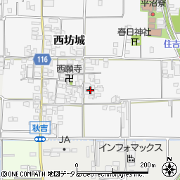奈良県大和高田市西坊城215-1周辺の地図