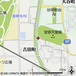 奈良県橿原市吉田町194周辺の地図