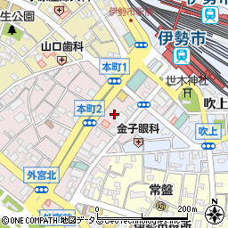 ファミリーマート伊勢本町店周辺の地図