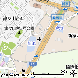 グリーンコート川西周辺の地図