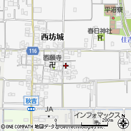 奈良県大和高田市西坊城215-2周辺の地図
