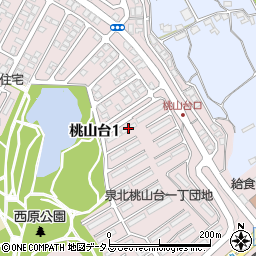 泉北桃山台第２団地３７棟周辺の地図