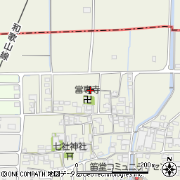 奈良県葛城市笛堂周辺の地図