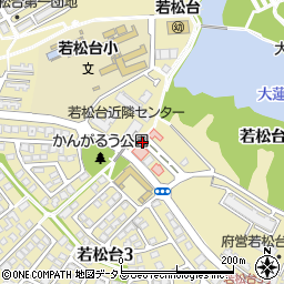 大阪府堺市南区若松台周辺の地図