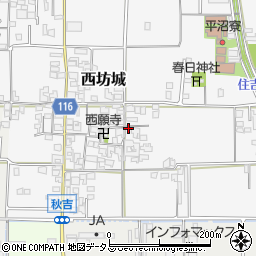 奈良県大和高田市西坊城217周辺の地図
