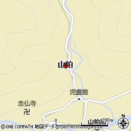 奈良県宇陀郡曽爾村山粕周辺の地図