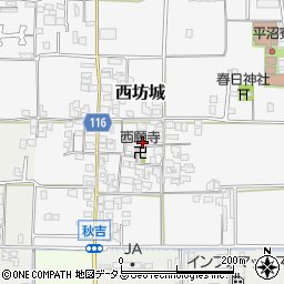 奈良県大和高田市西坊城198周辺の地図