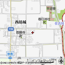 奈良県大和高田市西坊城208周辺の地図