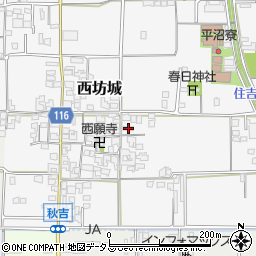 奈良県大和高田市西坊城205周辺の地図