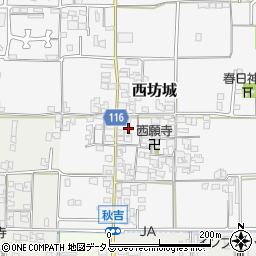 奈良県大和高田市西坊城186周辺の地図
