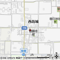 奈良県大和高田市西坊城191-1周辺の地図