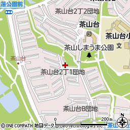 阪高ファインパーク茶山台団地駐車場周辺の地図