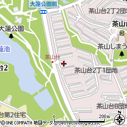 大阪府堺市南区茶山台2丁1-7周辺の地図