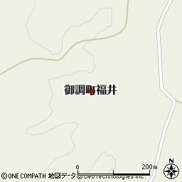 広島県尾道市御調町福井周辺の地図