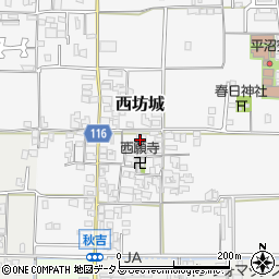 奈良県大和高田市西坊城197周辺の地図