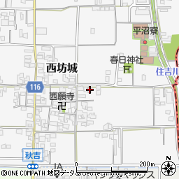 奈良県大和高田市西坊城208-1周辺の地図